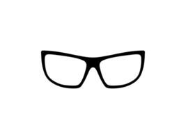 ojo lentes silueta, pictograma, frente vista, plano estilo, lata utilizar para logo gramo, aplicaciones, Arte ilustración, modelo para avatar perfil imagen, sitio web, o gráfico diseño elemento. vector ilustración