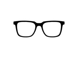 Eye Glasses Silhouette, Pictogram, Front View, Flat Style, can use for Logo Gram, Apps, Art Illustration, Template for Avatar Profile Image, Website, or Graphic Design Element. Vector Illustration