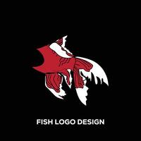 pescado logo diseño para usted vector