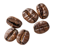 AI generated Coffee beans isolated on transparent background png