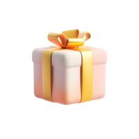 AI generated Gift box isolated on transparent background png