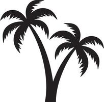 Silhouette Palm Tree Vector Stock Photo