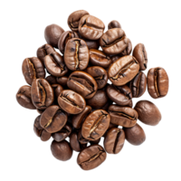 AI generated Piles of coffee beans isolated on transparent background png