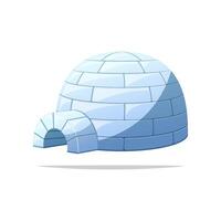 Igloo vector isolated on white background.