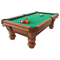 ai generiert Snooker Tabelle auf transparent Hintergrund - - ai generiert png