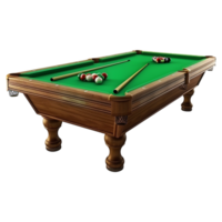 ai genererad snooker tabell på transparent bakgrund - ai genererad png