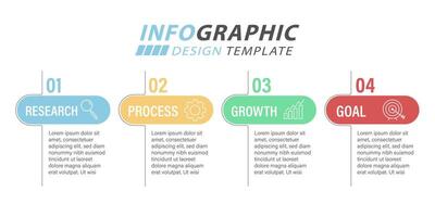 Timeline infographic template. 4 Step timeline journey, calendar Flat simple infographics design template. presentation graph. Business concept with 4 options, vector illustration.