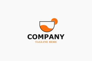 fresh orange juice modern logo vector