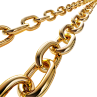 AI generated Premium Gold Chain on Transparent background - Ai Generated png