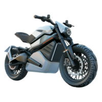 AI generated 3D Rendering of a Modern Electric Bike on Transparent Background - Ai Generated png