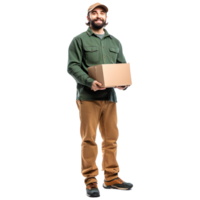 AI generated Delivery Boy or Man on Transparent background - Ai Generated png