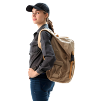 AI generated Delivery Girl or Woman on Transparent background - Ai Generated png