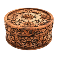 AI generated Empty Traditional Sitting Wooden Stool on Transparent background - Ai Generated png