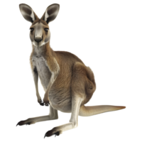 ai gerado australiano canguru em transparente fundo - ai gerado png