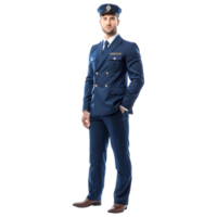 AI generated Male Air Host or Stewardess on Transparent background - Ai Generated png