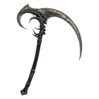 AI generated Death Scythe or War Hammer on Transparent background - Ai Generated png