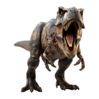 ai generato tirannosauro rex su trasparente sfondo - ai generato png