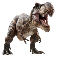 ai genererad tyrannosaurus rex på transparent bakgrund - ai genererad png