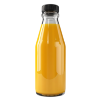 ai genererad juice i en glas flaska på transparent bakgrund - ai genererad png