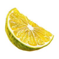 ai genererad grön citron- på transparent bakgrund - ai genererad png