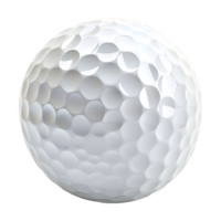 ai généré le golf Balle sur transparent Contexte - ai généré png