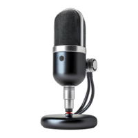 ai généré studio Podcast microphone sur transparent Contexte - ai généré png