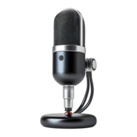 ai généré studio Podcast microphone sur transparent Contexte - ai généré png