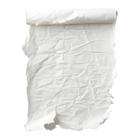 ai généré rugueux papier texture sur transparent Contexte - ai généré png