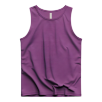 AI generated 3D Rendering of a Ladies Fitness Tank Top on Transparent Background - Ai Generated png