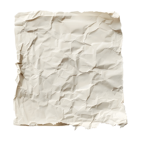 ai généré rugueux papier texture sur transparent Contexte - ai généré png