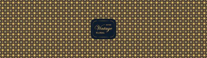 Pattern vintage flora india seamless oriental in gold, Abstract pattern floral. vector