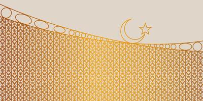 Arabic pattern golden. Islamic ornament vector. Geometric shape. vector