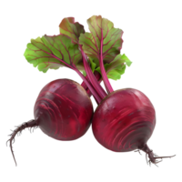 AI generated 3D Rendering of a Beetroot on Transparent Background - Ai Generated png