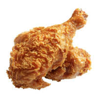 ai genererad 3d tolkning av en friterad vingar eller nuggets på transparent bakgrund - ai genererad png