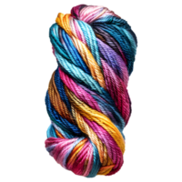 AI generated 3D Rendering of a Stack of Yarn Skeins on Transparent Background - Ai Generated png