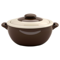 AI generated 3D Rendering of a Bread Pot on Transparent Background - Ai Generated png