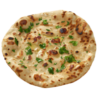 AI generated 3D Rendering of a Malabari, Roti, Naan, Paratha, Chapati on Transparent Background - Ai Generated png