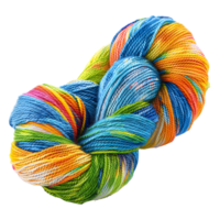 AI generated 3D Rendering of a Stack of Yarn Skeins on Transparent Background - Ai Generated png