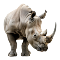 AI generated Black Rhinoceros on Transparent background - Ai Generated png