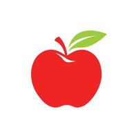 manzana icono. plano icono en blanco antecedentes. vector ilustración