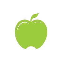 Apple icon. Flat icon on white background. Vector illustration