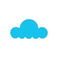 Cloud icon. Cloud flat icon on white background. Vector illustration