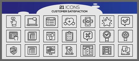 Vector customer feedback glyph icons creative star rating symbol for black theme illustration of business