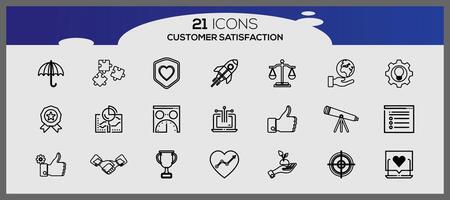 Vector customer feedback glyph icons creative star rating symbol for black theme illustration of business