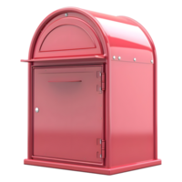 AI generated 3D Rendering of a Vintage Mail Box for Letters on Transparent Background - Ai Generated png