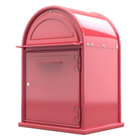 AI generated 3D Rendering of a Vintage Mail Box for Letters on Transparent Background - Ai Generated png