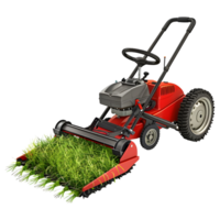 AI generated 3D Rendering of a Grass Cutter Machine on Transparent Background - Ai Generated png