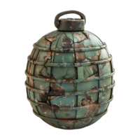 AI generated 3D Rendering of a Hand Bomb on Transparent Background - Ai Generated png