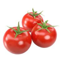 ai generiert 3d Rendern von ein rot Tomate auf transparent Hintergrund - - ai generiert png