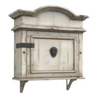 AI generated 3D Rendering of a Vintage Mail Box for Letters on Transparent Background - Ai Generated png